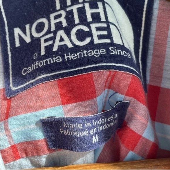 North Face plaid button up shirt size M - Picture 5 of 8